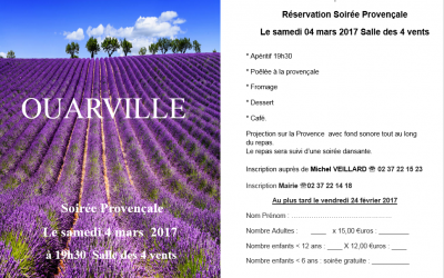 Soirée Provençale - ANNULEE